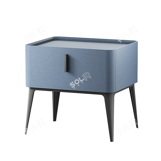 LaLume Designer Bedside Table - 48cm Height 3D model image 1