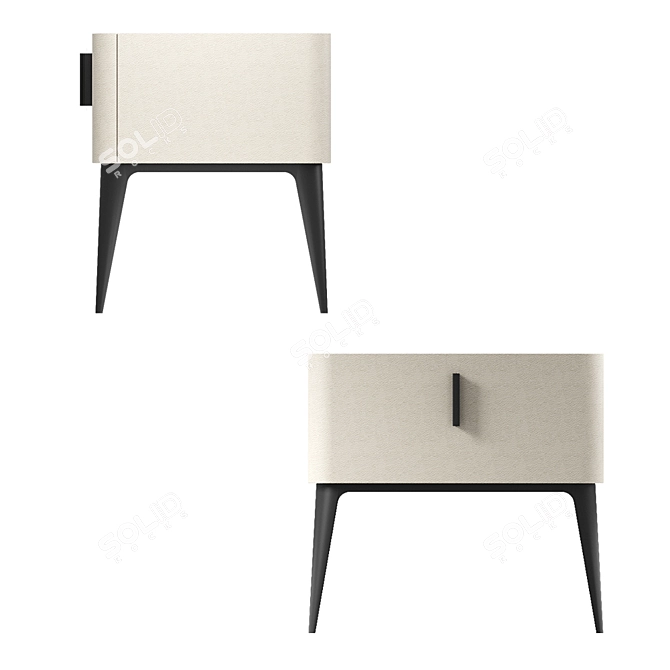 LaLume Designer Bedside Table - 48cm Height 3D model image 4