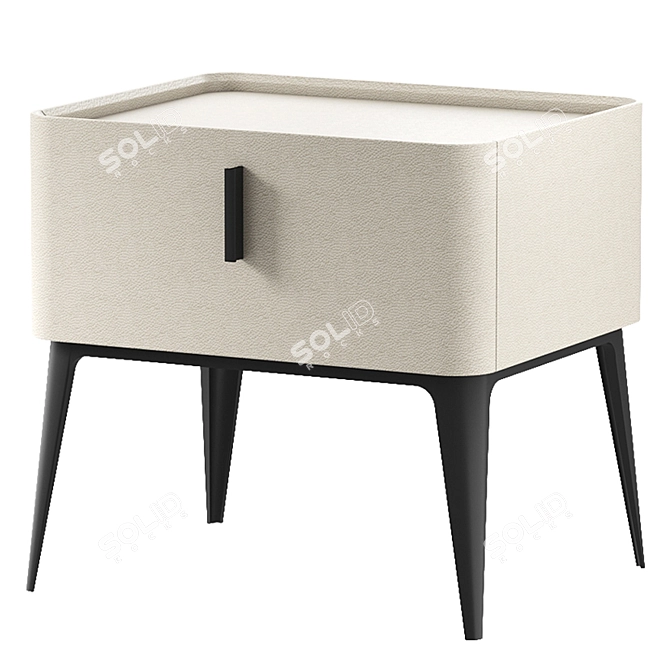 LaLume Designer Bedside Table - 48cm Height 3D model image 8