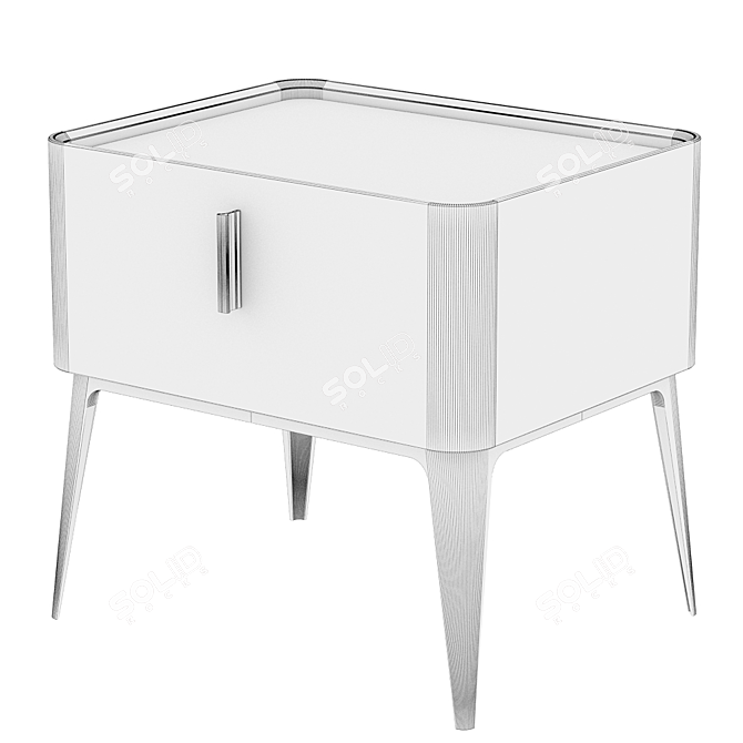 LaLume Designer Bedside Table - 48cm Height 3D model image 11