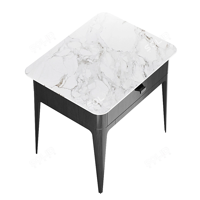 Elegant Furman Bedside Table 3D model image 2