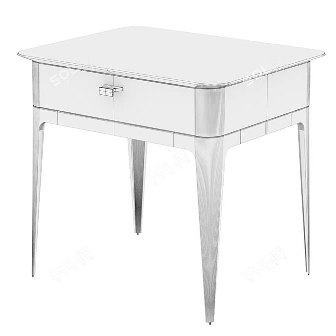 Elegant Furman Bedside Table 3D model image 7