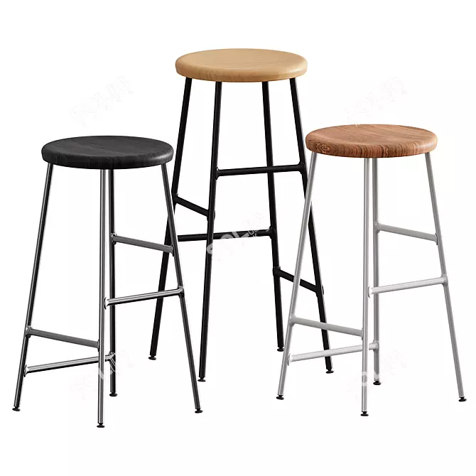 Cornet Bar Stool: Innovative Design & Quality Craftsmanship 3D model image 2