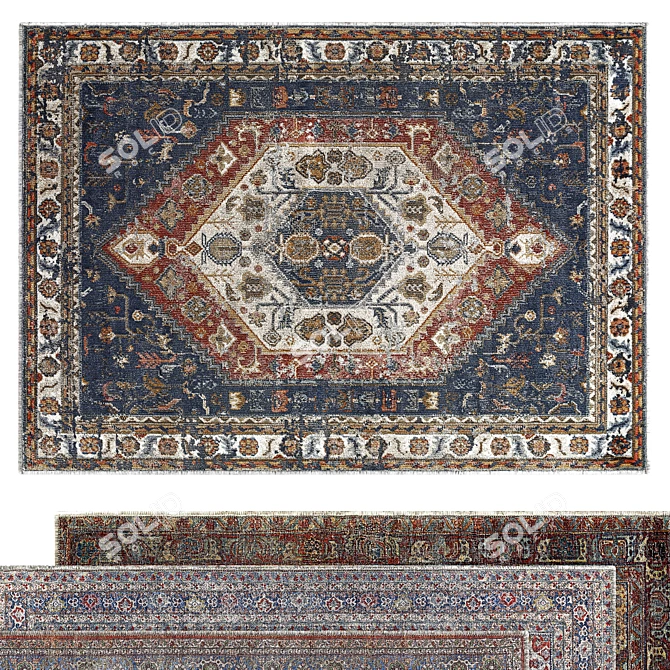 Elegant Classic Rug - 3D Model 3D model image 2