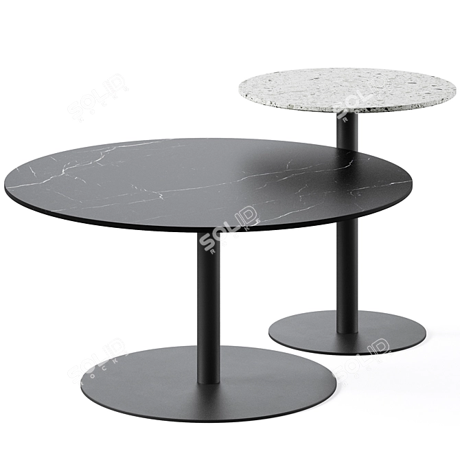 Teramo Gray Coffee Table by Cosmo 3D model image 3