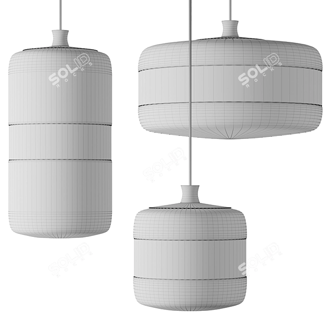 FUTURA SP Pendant: Sleek and Modern Design 3D model image 2