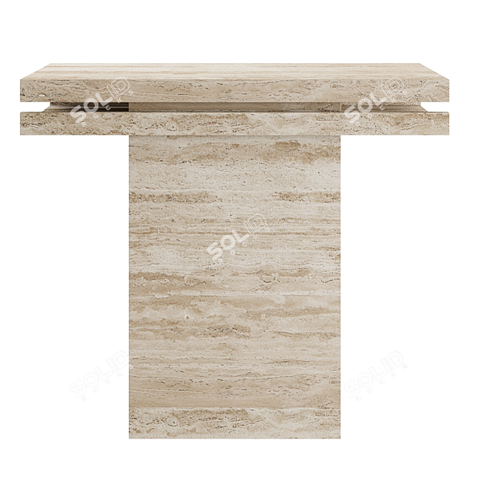 Elegant Trani Console: A Masterpiece by Parmentier 3D model image 2