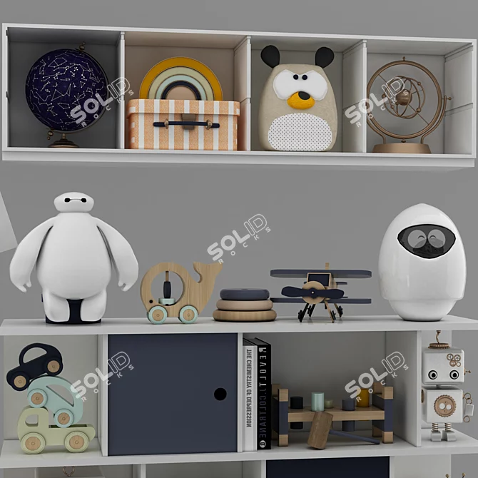 Playful Home Toy Set 3D model image 5