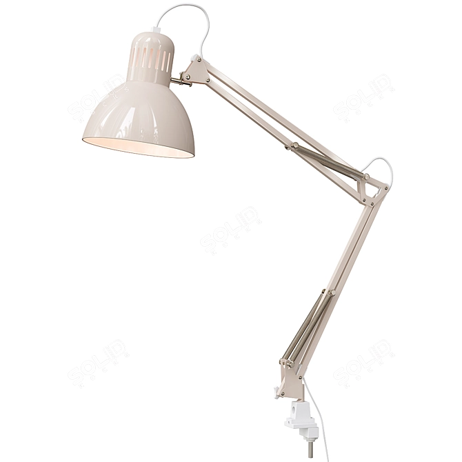 Tertial Blue-Beige Desk Lamp 3D model image 5