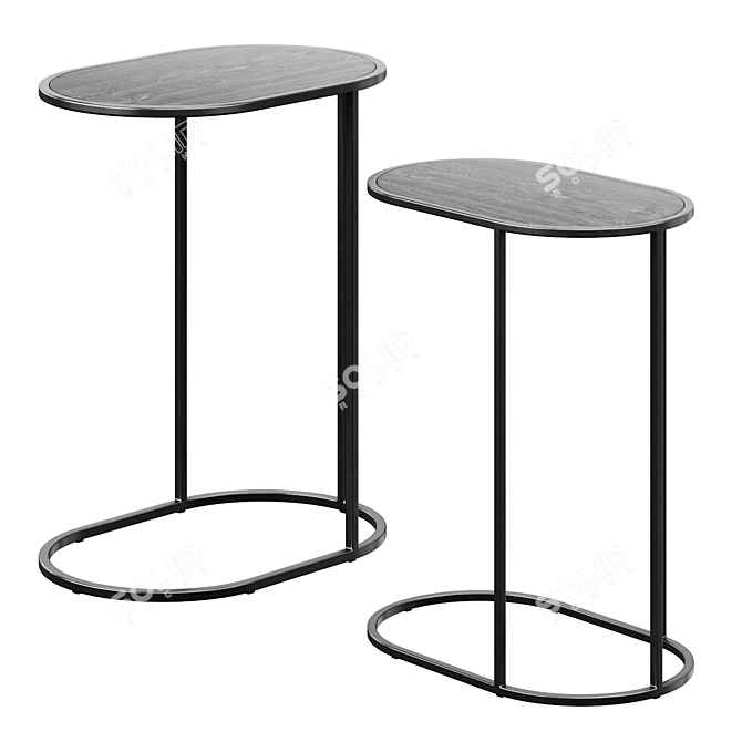 Minimalist Eaman Coffee Tables 3D model image 1