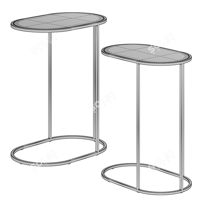 Minimalist Eaman Coffee Tables 3D model image 2