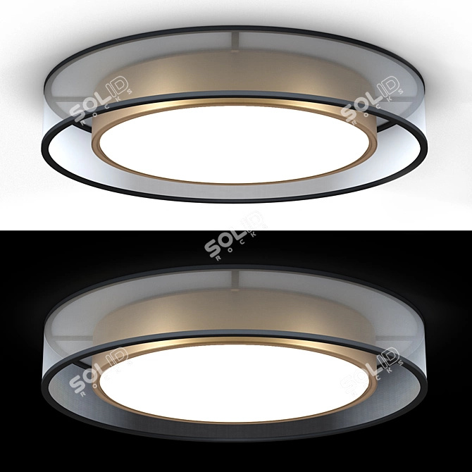 Freya Zoticus Ceiling Lamp 3D model image 2