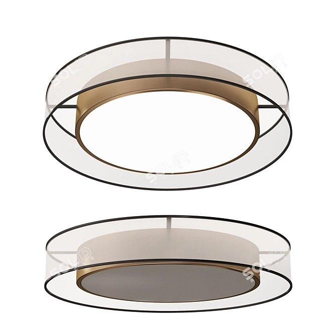 Freya Zoticus Ceiling Lamp 3D model image 9