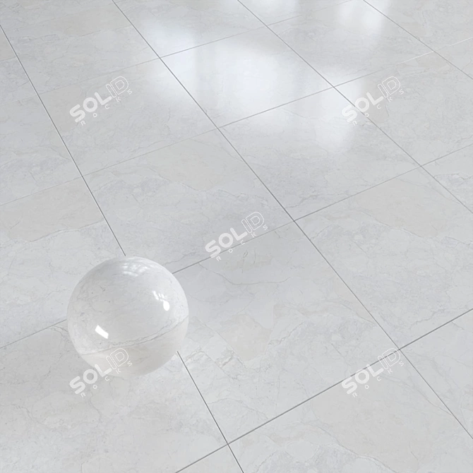 Russian Grasaro Marble Tile | 400x400mm | Vray + Corona 3D model image 4