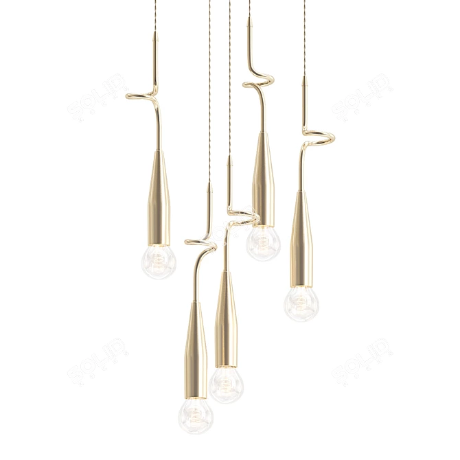 AKSUM Designer Pendant Light 3D model image 1