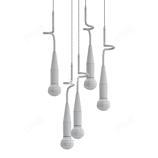 AKSUM Designer Pendant Light 3D model image 2