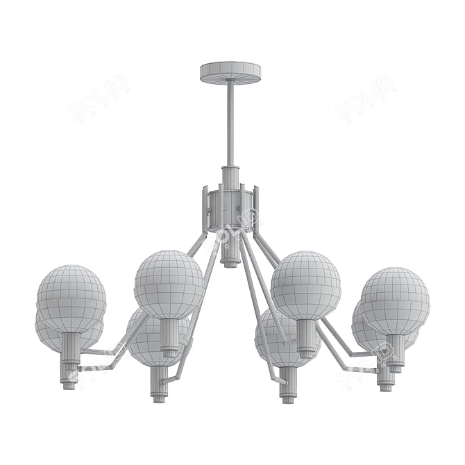 Elegant WERONTO Chandelier by Romatti 3D model image 2