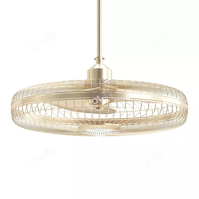 Wetherby 26 Chandelier Fan: Stunning & Functional 3D model image 1