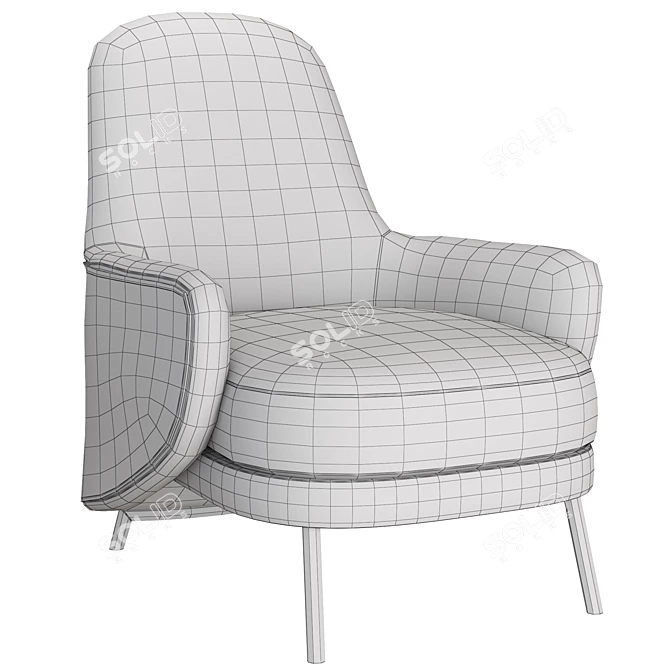 Modern Comfort Angie Armchair 3D model image 5