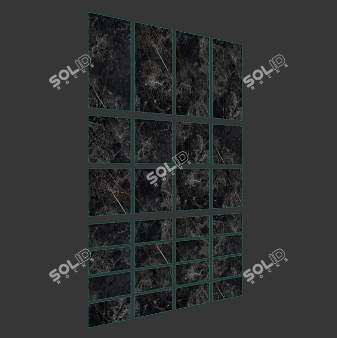 Customizable Porcelain Stoneware Tile 3D model image 4