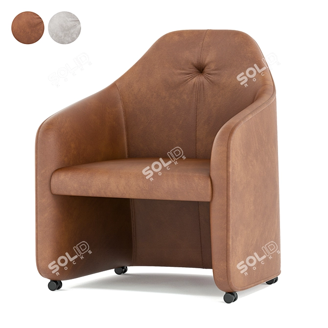 Elegant DS 279 Armchair 3D model image 1