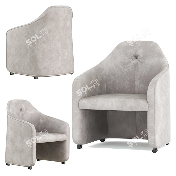 Elegant DS 279 Armchair 3D model image 5