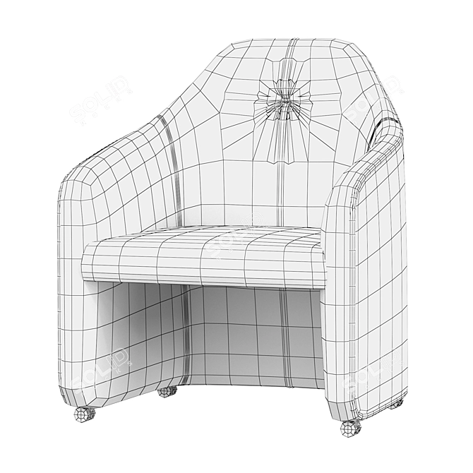 Elegant DS 279 Armchair 3D model image 6