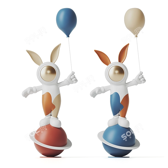 Sculpted Rabbit: 3D Download 3D model image 1