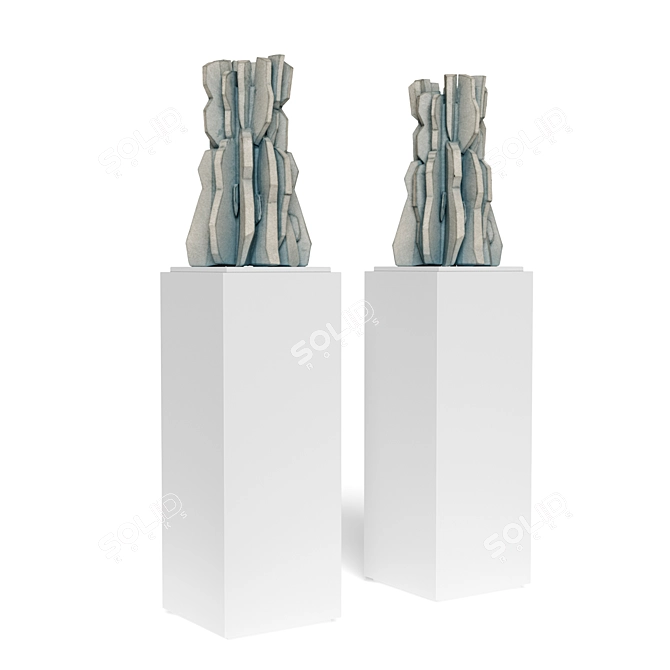 Modern Concrete Sculpture: Turi Heisselberg 2020 3D model image 4