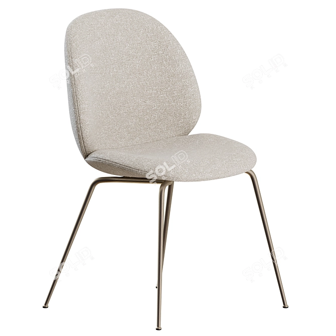 Modern Beetle Chair: Gubi Edition 3D model image 2