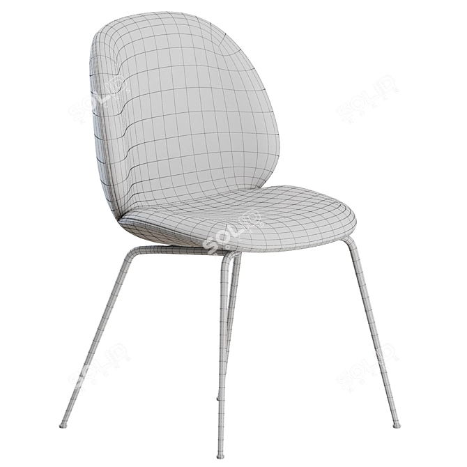 Modern Beetle Chair: Gubi Edition 3D model image 4