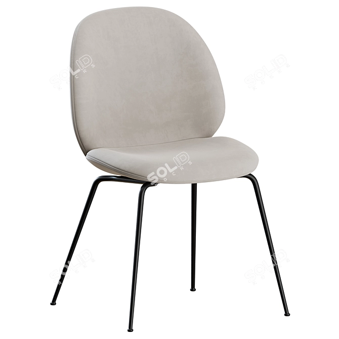 Modern Beetle Chair: Gubi Edition 3D model image 7