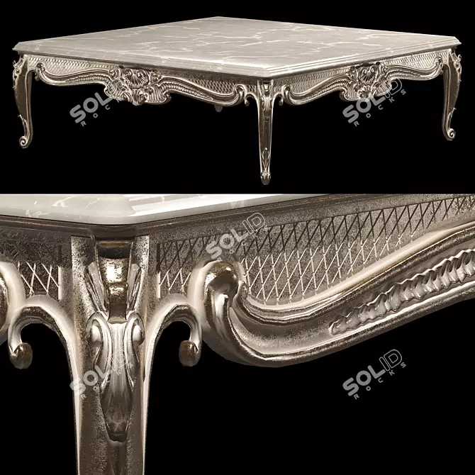 Elegance Unleashed: Kosovart Rococo 3D model image 2