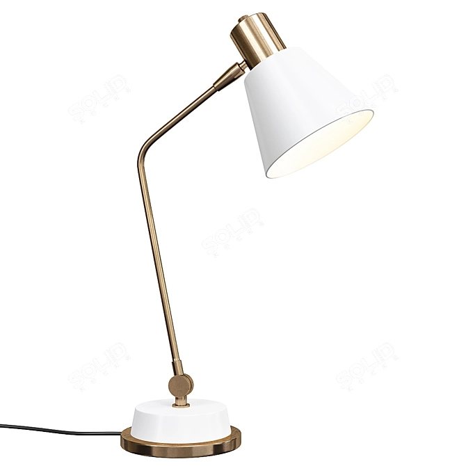 Sleek USB Table Lamp 3D model image 1