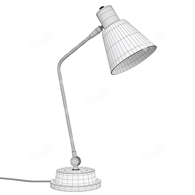 Sleek USB Table Lamp 3D model image 2