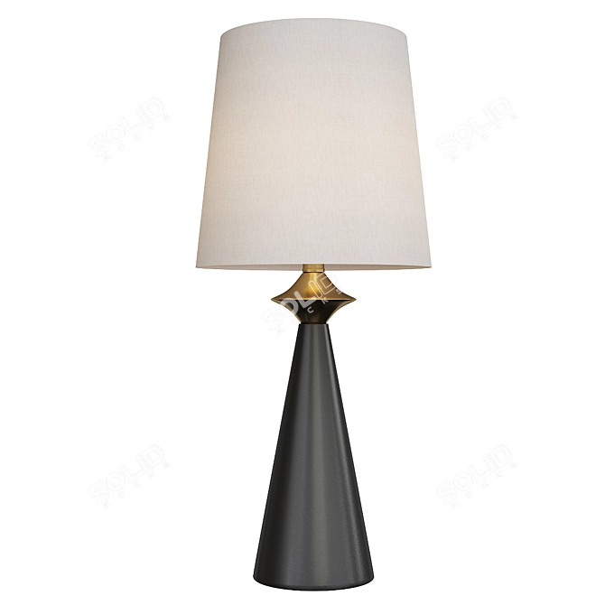 Elegant Glisan Table Lamp 3D model image 1