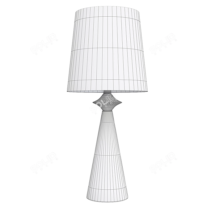 Elegant Glisan Table Lamp 3D model image 2