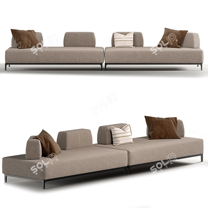 DITRE Sanders Univers: 3D Sofa Model 3D model image 1