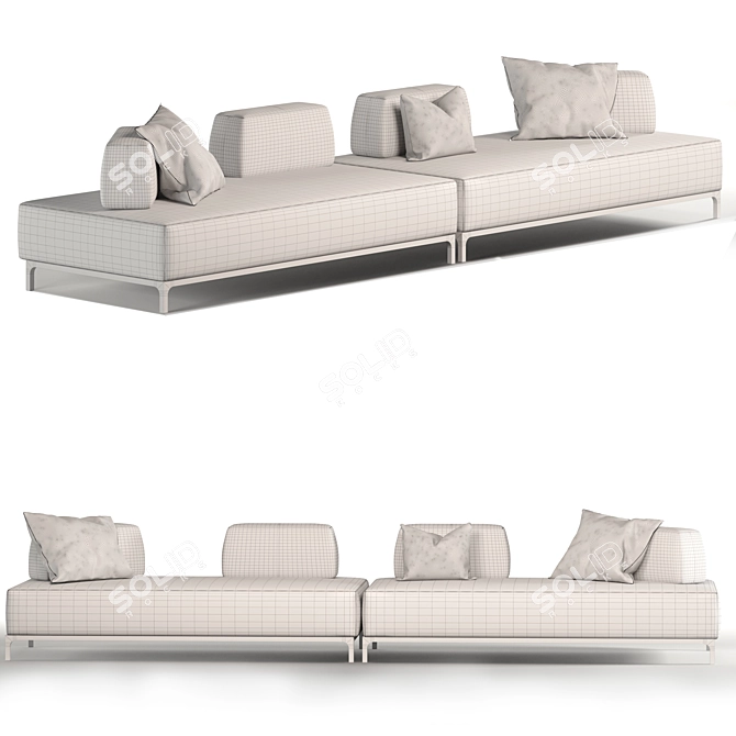 DITRE Sanders Univers: 3D Sofa Model 3D model image 4