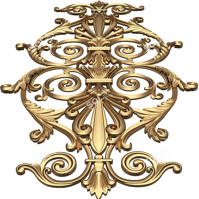 Carved CNC Decoration Panel 3D model image 5