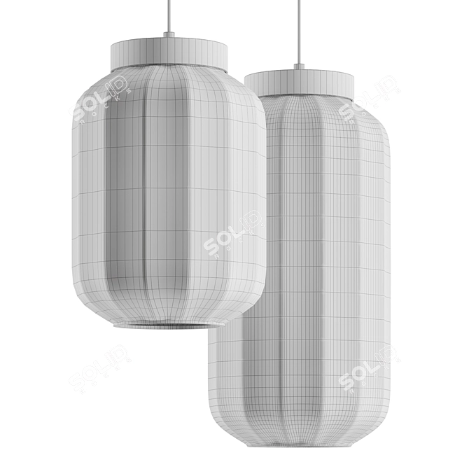 Reflex Glass Lantern | Hanging Lamp 3D model image 3