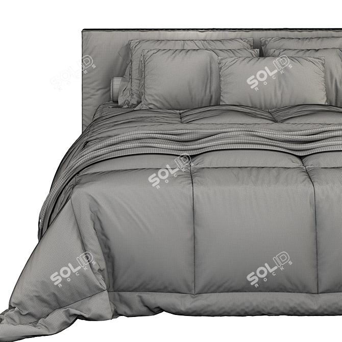 Luxury Dreams Bed 3D model image 4