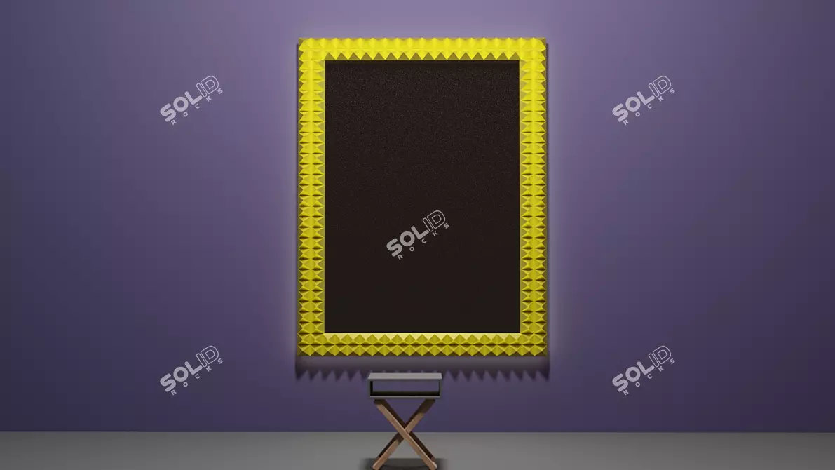 Stylish Mirror Frame 3D model image 3