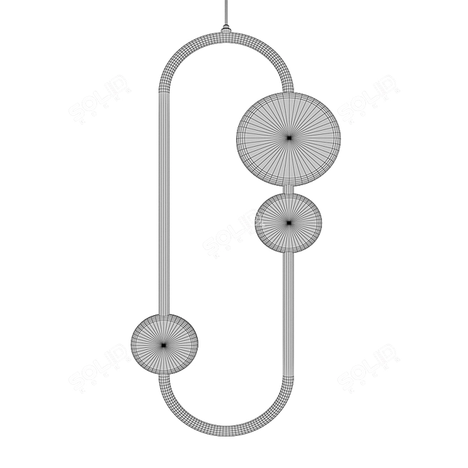 Sleek LED Pendant Lights - Lakka 3D model image 3