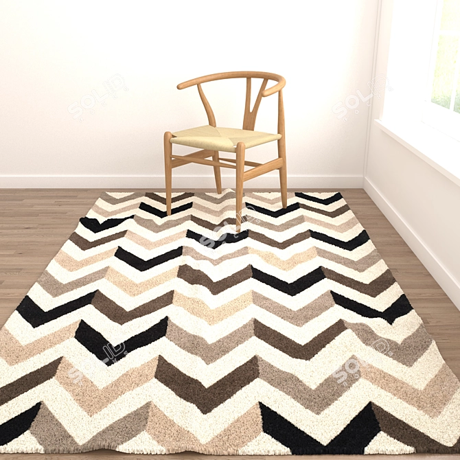 Versatile Set of 6 Rugs | 3D Model 3D model image 2