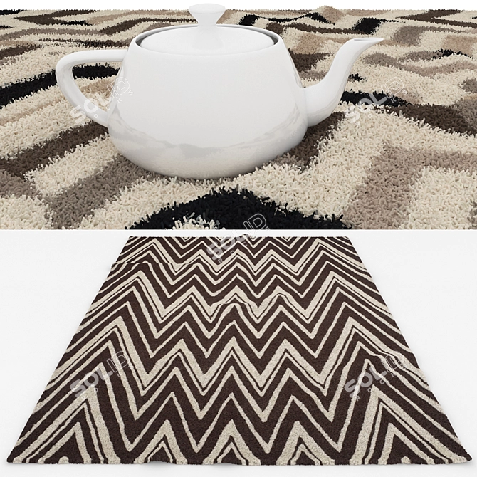 Versatile Set of 6 Rugs | 3D Model 3D model image 3