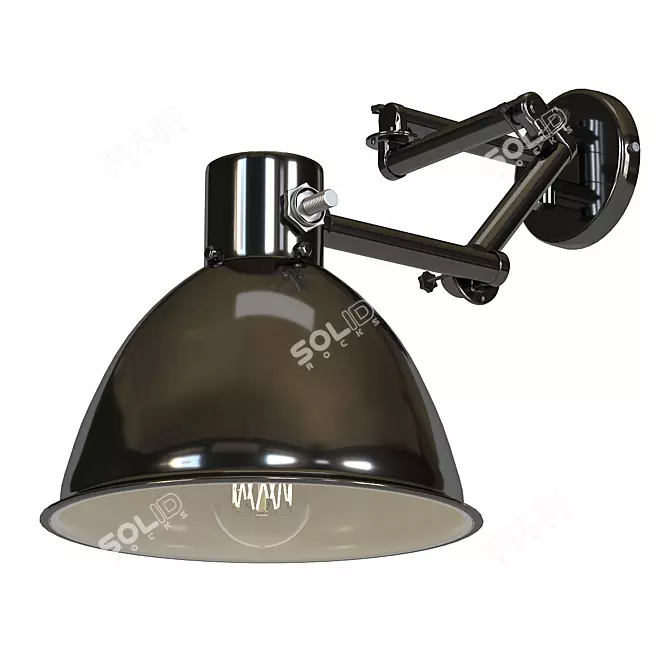 Jeff Adjustable Wall Lamp 3D model image 2