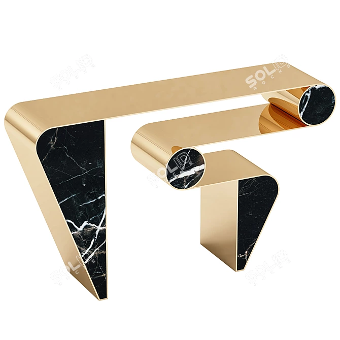 KANDINSKY Modern Console Table 3D model image 1