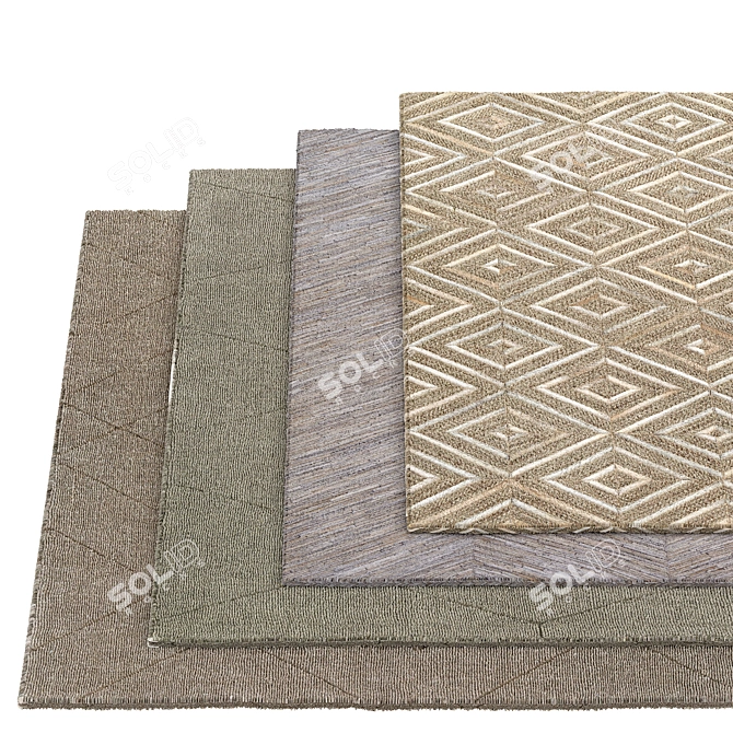 Luxurious Rugs: Exquisite Designs for Elegance 3D model image 2