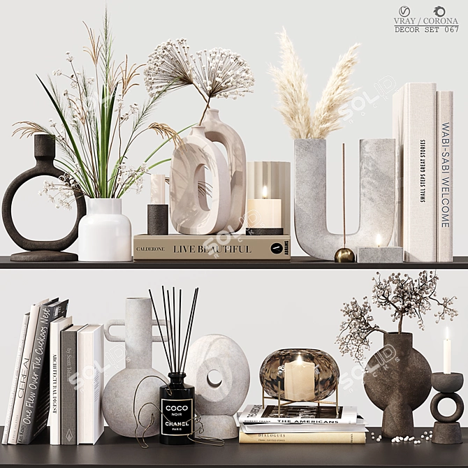 Elegant Decor Set: Detailed & High Quality 3D model image 1